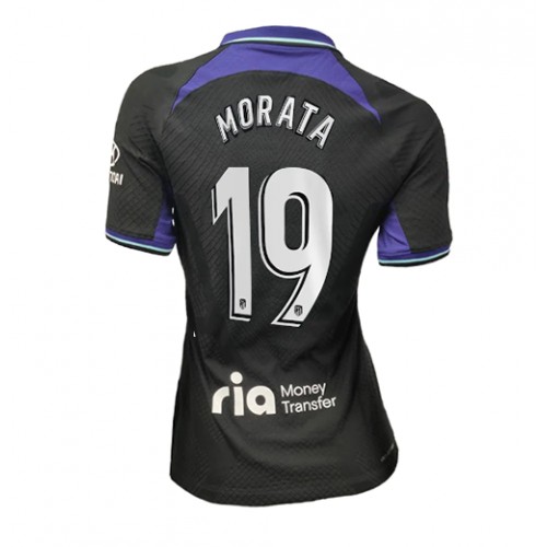 Dres Atletico Madrid Alvaro Morata #19 Gostujuci za Žensko 2022-23 Kratak Rukav